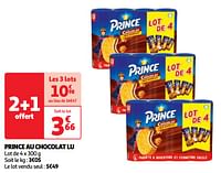 Promoties Prince au chocolat lu - Lu - Geldig van 11/06/2024 tot 17/06/2024 bij Auchan