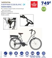 Promotions Wayscral vélos électriques everyway e100 blanc - Wayscrall - Valide de 05/06/2024 à 20/08/2024 chez Auto 5