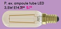 Promotions Ampoule tube led - Produit maison - Leen Bakker - Valide de 10/06/2024 à 23/06/2024 chez Leen Bakker