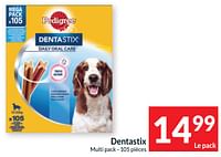 Promotions Dentastix multi pack - Pedigree - Valide de 11/06/2024 à 16/06/2024 chez Intermarche