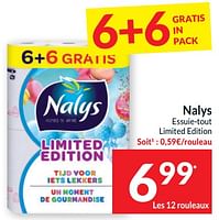 Promotions Nalys essuie-tout limited edition - Nalys - Valide de 11/06/2024 à 16/06/2024 chez Intermarche