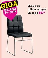 Promotions Chaise de salle à manger chicago - Produit maison - Leen Bakker - Valide de 10/06/2024 à 23/06/2024 chez Leen Bakker