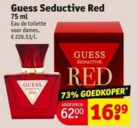 Promoties Guess seductive red edt - Guess - Geldig van 11/06/2024 tot 23/06/2024 bij Kruidvat