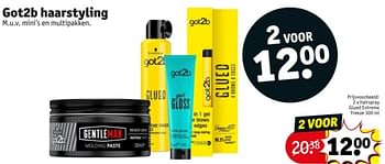 Promoties Hairspray glued extreme freeze - Got2b - Geldig van 11/06/2024 tot 23/06/2024 bij Kruidvat