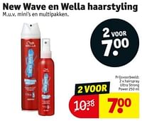 Promoties Hairspray ultra strong power - Wella - Geldig van 11/06/2024 tot 23/06/2024 bij Kruidvat