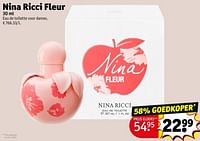 Promoties Nina ricci fleur edt - Nina Ricci - Geldig van 11/06/2024 tot 23/06/2024 bij Kruidvat