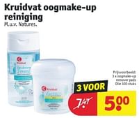 Promoties Oogmake-up remover pads olie - Huismerk - Kruidvat - Geldig van 11/06/2024 tot 23/06/2024 bij Kruidvat