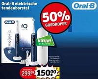 Promoties Oral-b elektrische tandenborstel io7 sapphire blue met extra opzetborstel - Oral-B - Geldig van 11/06/2024 tot 23/06/2024 bij Kruidvat