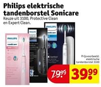 Promoties Philips elektrische tandenborstel 3100 - Philips - Geldig van 11/06/2024 tot 23/06/2024 bij Kruidvat