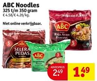 Promoties Abc noodles - Huismerk - Kruidvat - Geldig van 11/06/2024 tot 23/06/2024 bij Kruidvat