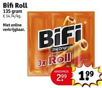 Promoties Bifi roll - Bifi - Geldig van 11/06/2024 tot 23/06/2024 bij Kruidvat