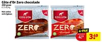 Promoties Cote d’or zero chocolade - Cote D'Or - Geldig van 11/06/2024 tot 23/06/2024 bij Kruidvat