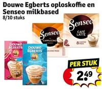 Promoties Douwe egberts oploskoffie en senseo milkbased - Douwe Egberts - Geldig van 11/06/2024 tot 23/06/2024 bij Kruidvat