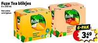Promoties Fuze tea blikjes - FuzeTea - Geldig van 11/06/2024 tot 23/06/2024 bij Kruidvat