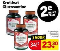Promoties Glucosamine plantaardig - Huismerk - Kruidvat - Geldig van 11/06/2024 tot 23/06/2024 bij Kruidvat