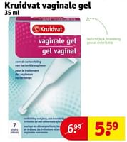 Promoties Kruidvat vaginale gel - Huismerk - Kruidvat - Geldig van 11/06/2024 tot 23/06/2024 bij Kruidvat