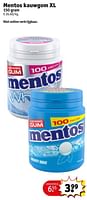 Promoties Mentos kauwgom xl - Mentos - Geldig van 11/06/2024 tot 23/06/2024 bij Kruidvat