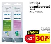 Promoties Opzetborstel optimal white - Philips - Geldig van 11/06/2024 tot 23/06/2024 bij Kruidvat
