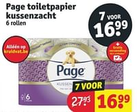 Promoties Page toiletpapier kussenzacht - Page - Geldig van 11/06/2024 tot 23/06/2024 bij Kruidvat