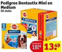 Promoties Pedigree dentastix mini en medium - Pedigree - Geldig van 11/06/2024 tot 23/06/2024 bij Kruidvat