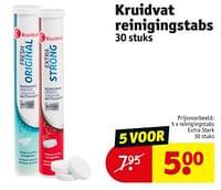 Promoties Reinigingstabs extra sterk - Huismerk - Kruidvat - Geldig van 11/06/2024 tot 23/06/2024 bij Kruidvat