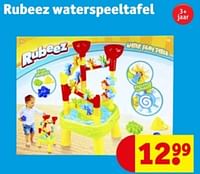Promoties Rubeez waterspeeltafel - Huismerk - Kruidvat - Geldig van 11/06/2024 tot 23/06/2024 bij Kruidvat