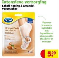 Promoties Scholl honing + amandel voetmasker - Scholl - Geldig van 11/06/2024 tot 23/06/2024 bij Kruidvat