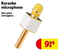 Promoties Karaoke microphone - Huismerk - Kruidvat - Geldig van 11/06/2024 tot 23/06/2024 bij Kruidvat