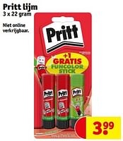 Promoties Pritt lijm - Pritt - Geldig van 11/06/2024 tot 23/06/2024 bij Kruidvat