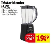 Promoties Tristar blender - Tristar - Geldig van 11/06/2024 tot 23/06/2024 bij Kruidvat