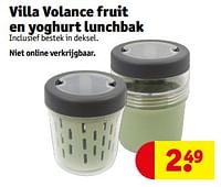 Promoties Villa volance fruit en yoghurt lunchbak - Villa Volance - Geldig van 11/06/2024 tot 23/06/2024 bij Kruidvat