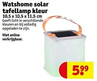 Promoties Watshome solar tafellamp kleur - Watshome - Geldig van 11/06/2024 tot 23/06/2024 bij Kruidvat