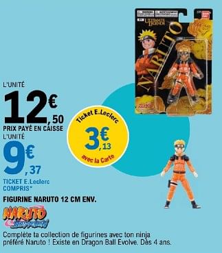 Promotions Figurine naruto env - Bandai - Valide de 11/06/2024 à 22/06/2024 chez E.Leclerc