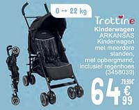 Promoties Kinderwagen arkansas - Trottine - Geldig van 11/06/2024 tot 24/06/2024 bij Cora