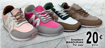 Promoties Sneakers manoukian - Manoukian - Geldig van 11/06/2024 tot 24/06/2024 bij Cora