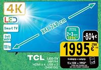 Promoties Tcl led-tv 98p744 - TCL - Geldig van 11/06/2024 tot 24/06/2024 bij Cora