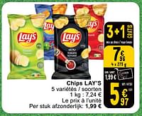 Promotions Chips lay’s - Lay's - Valide de 11/06/2024 à 07/08/2024 chez Cora