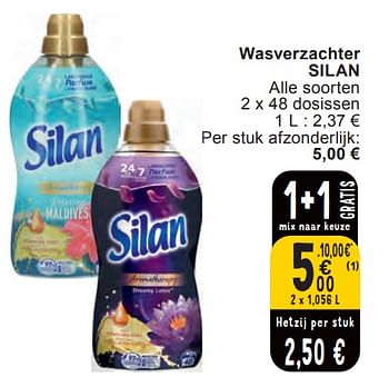 Promoties Wasverzachter silan - Silan - Geldig van 11/06/2024 tot 07/08/2024 bij Cora