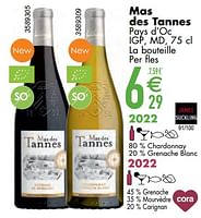 Promotions Mas des tannes pays d’oc igp, md - Vins rouges - Valide de 11/06/2024 à 07/08/2024 chez Cora