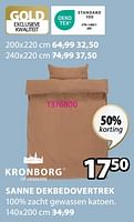 Promoties Sanne dekbedovertrek - Kronborg - Geldig van 03/06/2024 tot 23/06/2024 bij Jysk