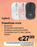 Promoties Draadloze muis - Logitech - Geldig van 01/06/2024 tot 30/06/2024 bij Compudeals