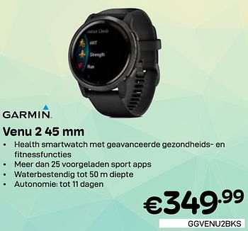 Promoties Garmin venu 2 45 mm - Garmin - Geldig van 01/06/2024 tot 30/06/2024 bij Compudeals