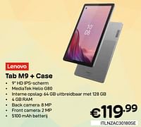 Promoties Lenovo tab m9 + case - Lenovo - Geldig van 01/06/2024 tot 30/06/2024 bij Compudeals