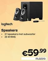 Promoties Speakers - Logitech - Geldig van 01/06/2024 tot 30/06/2024 bij Compudeals