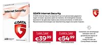 Promoties Gdata internet security 1 user, 1 jaar - G Data - Geldig van 01/06/2024 tot 30/06/2024 bij Compudeals