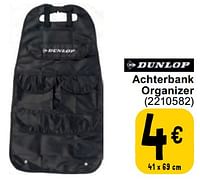 Promoties Achterbank organizer - Dunlop - Geldig van 11/06/2024 tot 24/06/2024 bij Cora