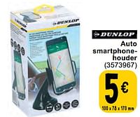 Promoties Auto smartphonehouder - Dunlop - Geldig van 11/06/2024 tot 24/06/2024 bij Cora