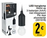 Promoties Led hanglamp - Huismerk - Cora - Geldig van 11/06/2024 tot 24/06/2024 bij Cora