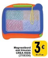 Promoties Magneetbord met kleuren crea kids - Huismerk - Cora - Geldig van 11/06/2024 tot 24/06/2024 bij Cora