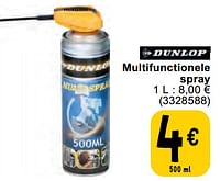 Promoties Multifunctionele spray - Dunlop - Geldig van 11/06/2024 tot 24/06/2024 bij Cora